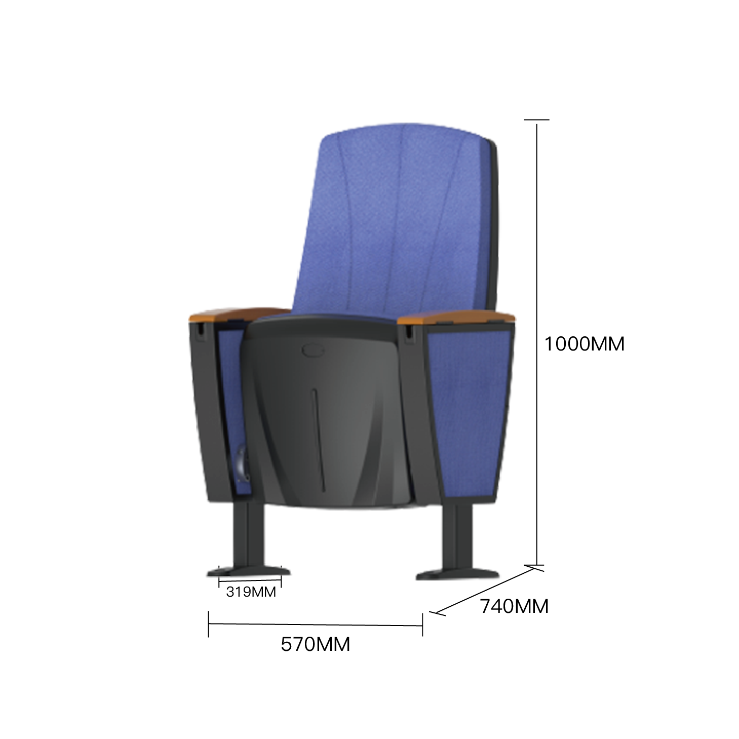 XS-Vision Small Management Office Chair - Grey Flex Mesh